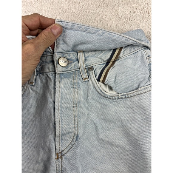 ATELIER Womens High Rise Flip over Waist Straight‎ Leg Open Knee Jeans 26x29 - Picture 4 of 14